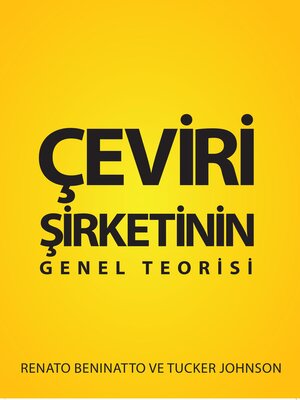 cover image of Çeviri Şirketinin Genel Teorisi